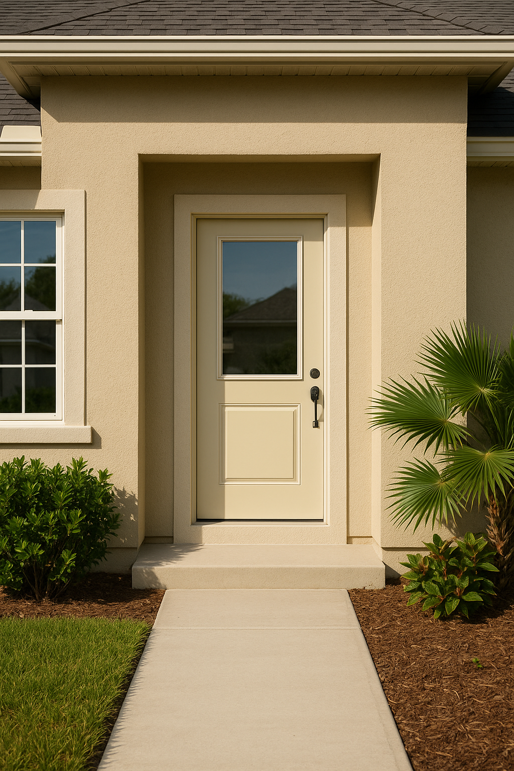 Impact Windows & Doors Tampa - Half Lite Flush - Clear 1 Lite No Grid