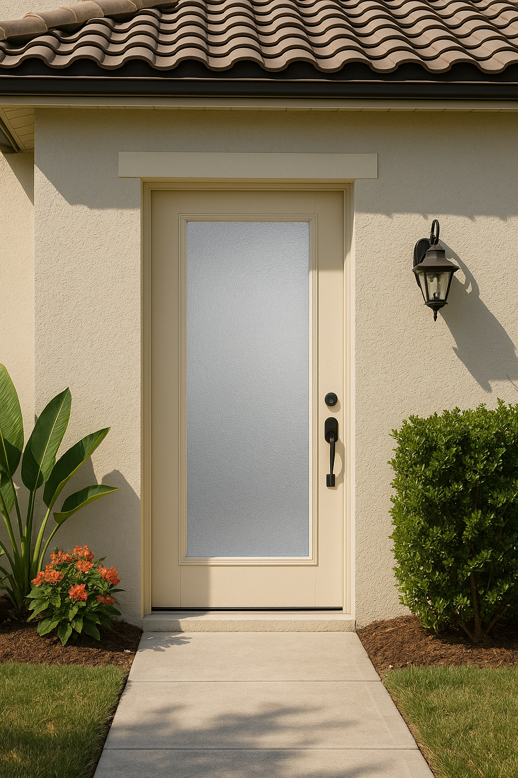 Impact Windows & Doors Tampa - Full Lite w/ Stile Lines - Granite
