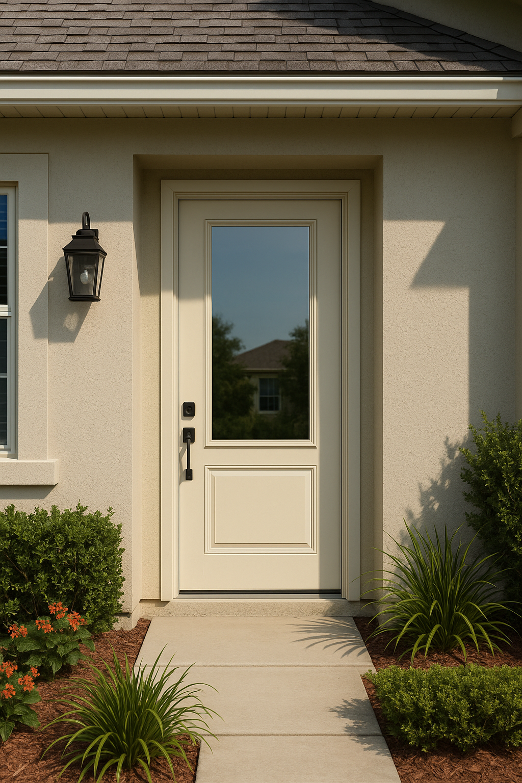 Impact Windows & Doors Tampa - Full Lite w/ Stile Lines - Clear 1 Lite No Grid