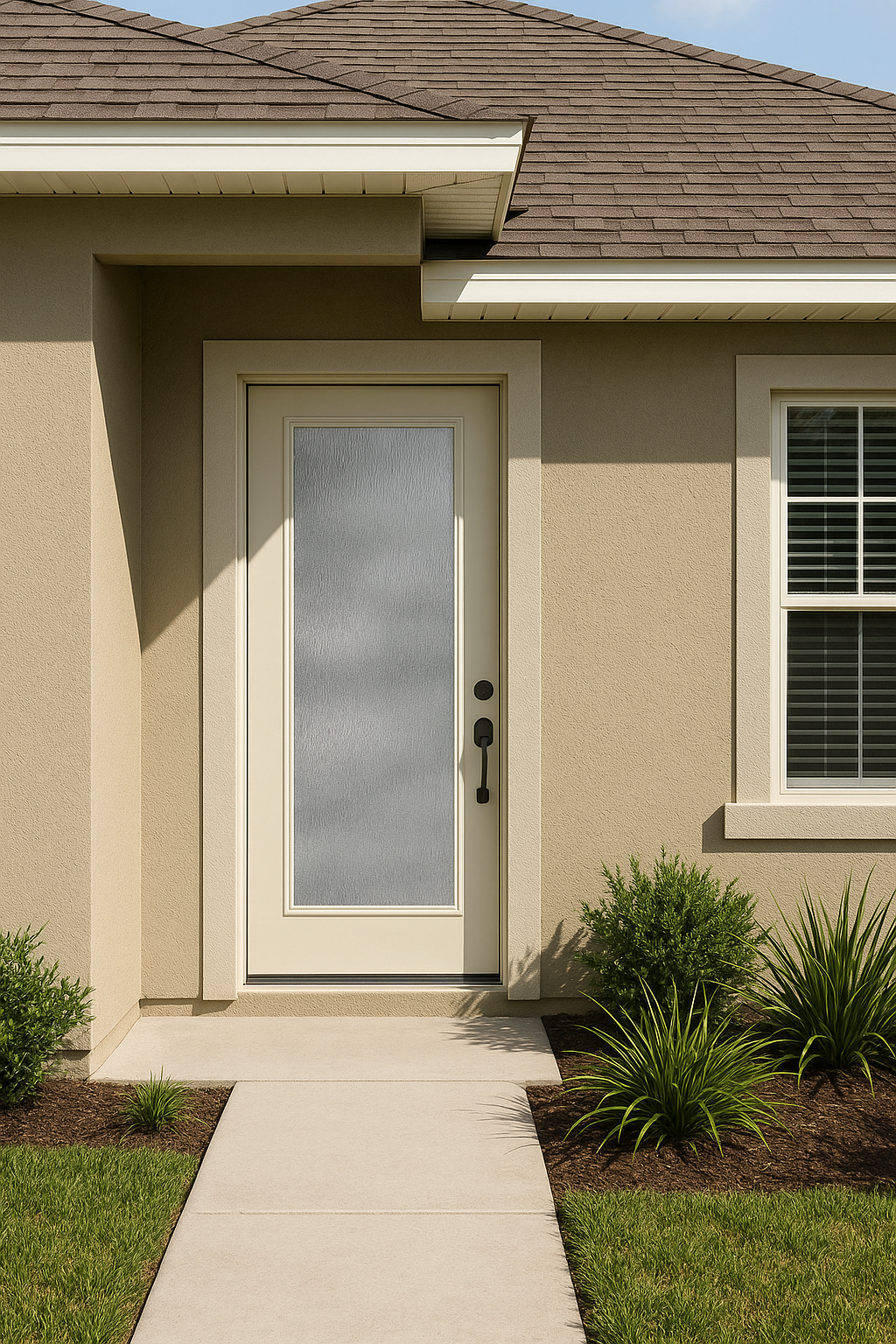 Impact Windows & Doors Tampa - Full Lite Flush - Rainglass