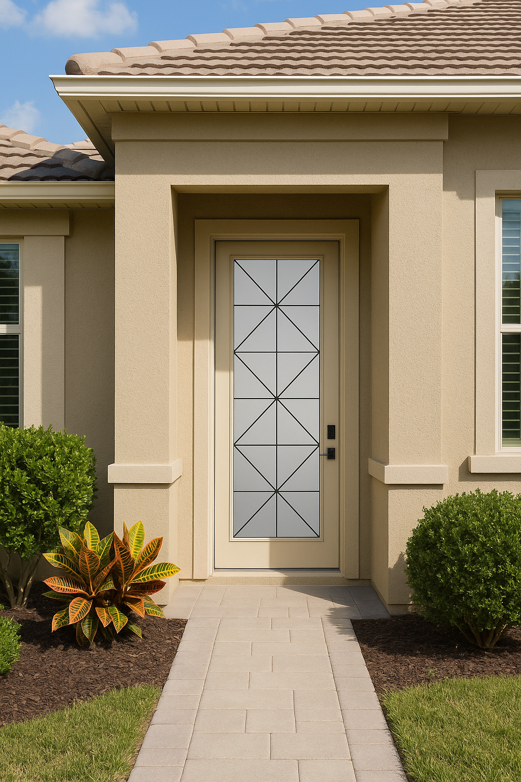 Impact Windows & Doors Tampa - Full Lite w/ Stile Lines - Calix