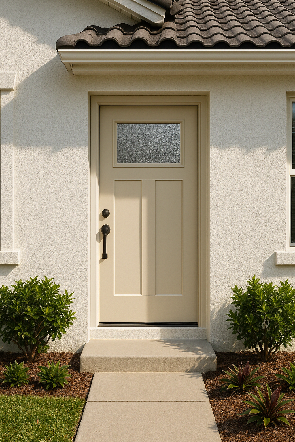 Impact Windows & Doors Tampa - Craftsman Lite 2 Panel Shaker - Granite