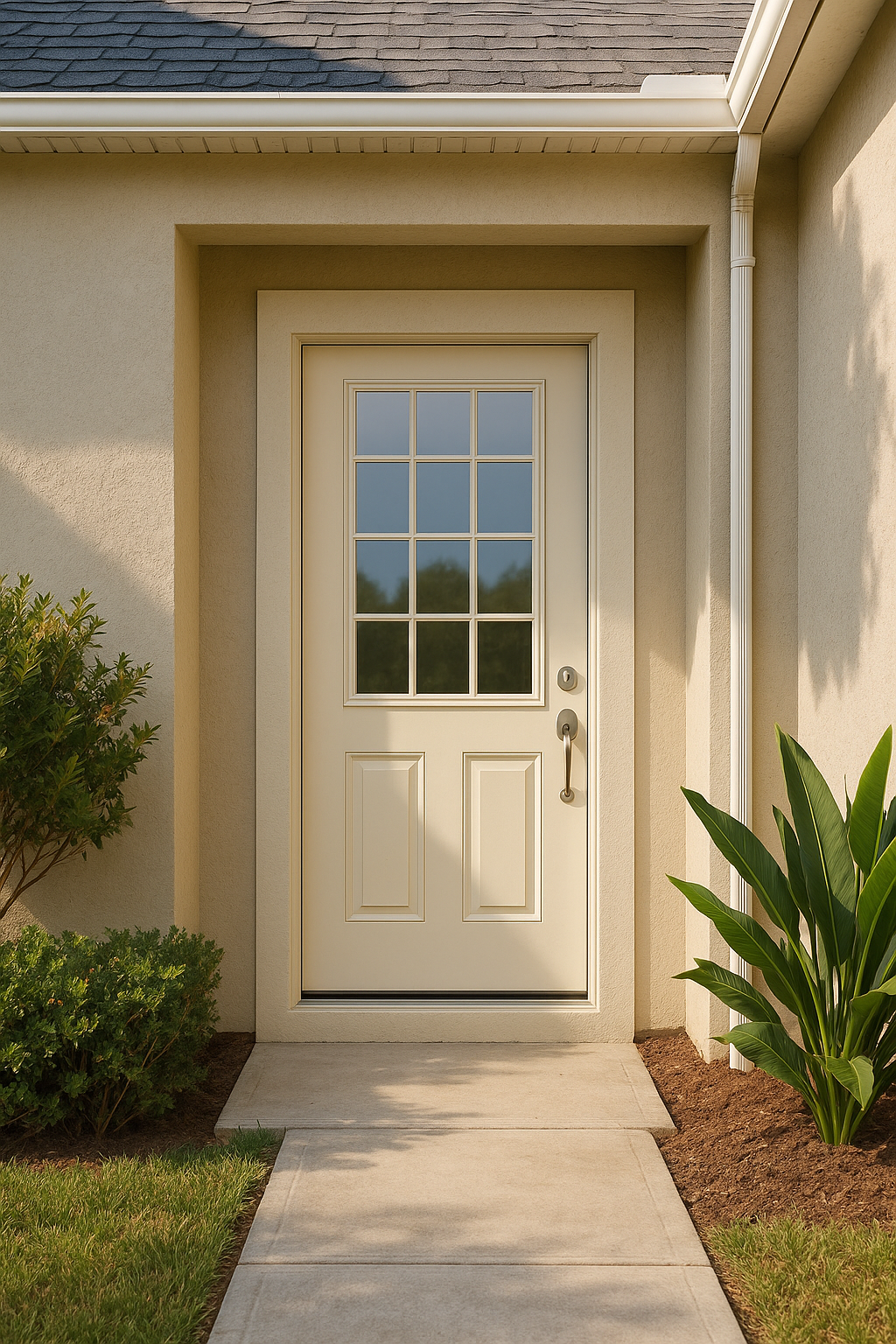 Impact Windows & Doors Tampa - Half Lite 2 Panel - Colonial