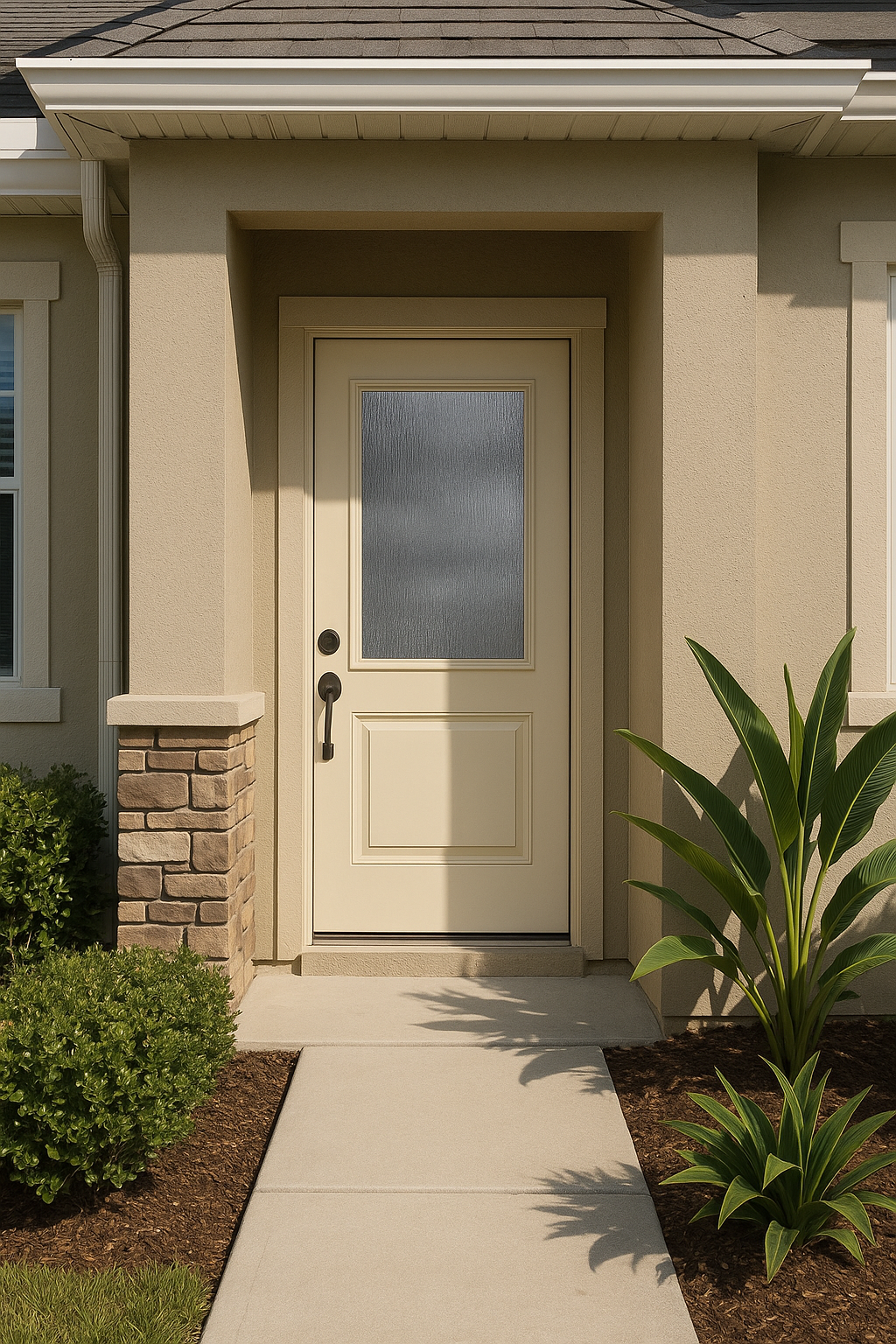 Impact Windows & Doors Tampa - Half Lite 1 Panel Top and Bottom - Rainglass