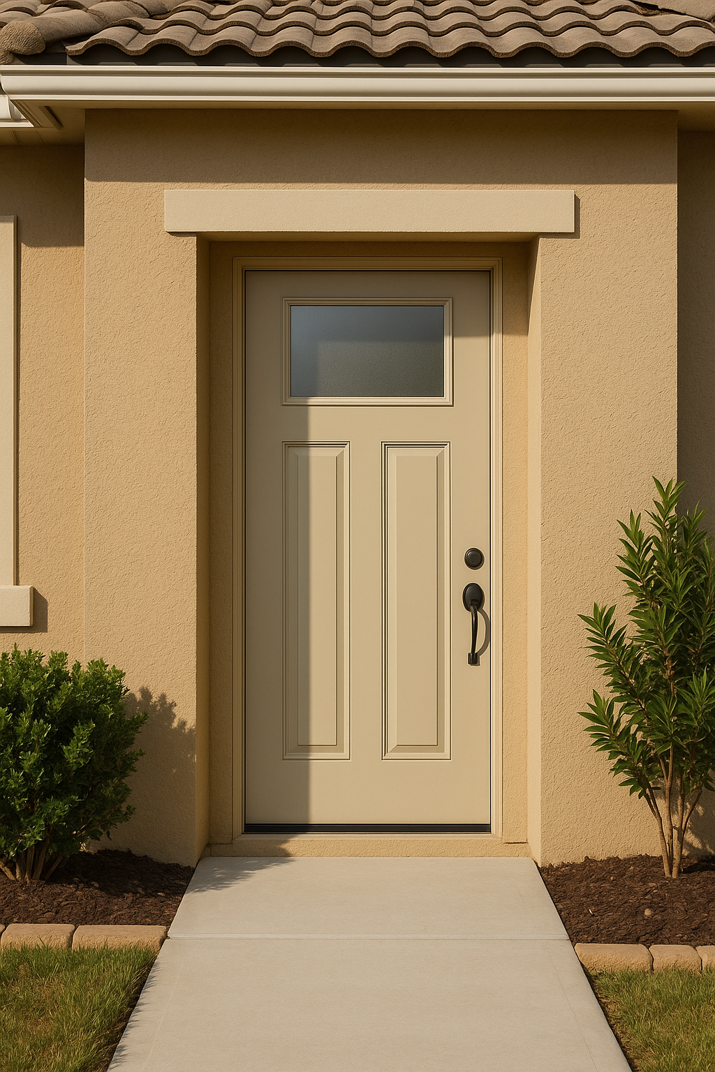 Impact Windows & Doors Tampa - Craftsman Lite 2 Panel - Satin Etch