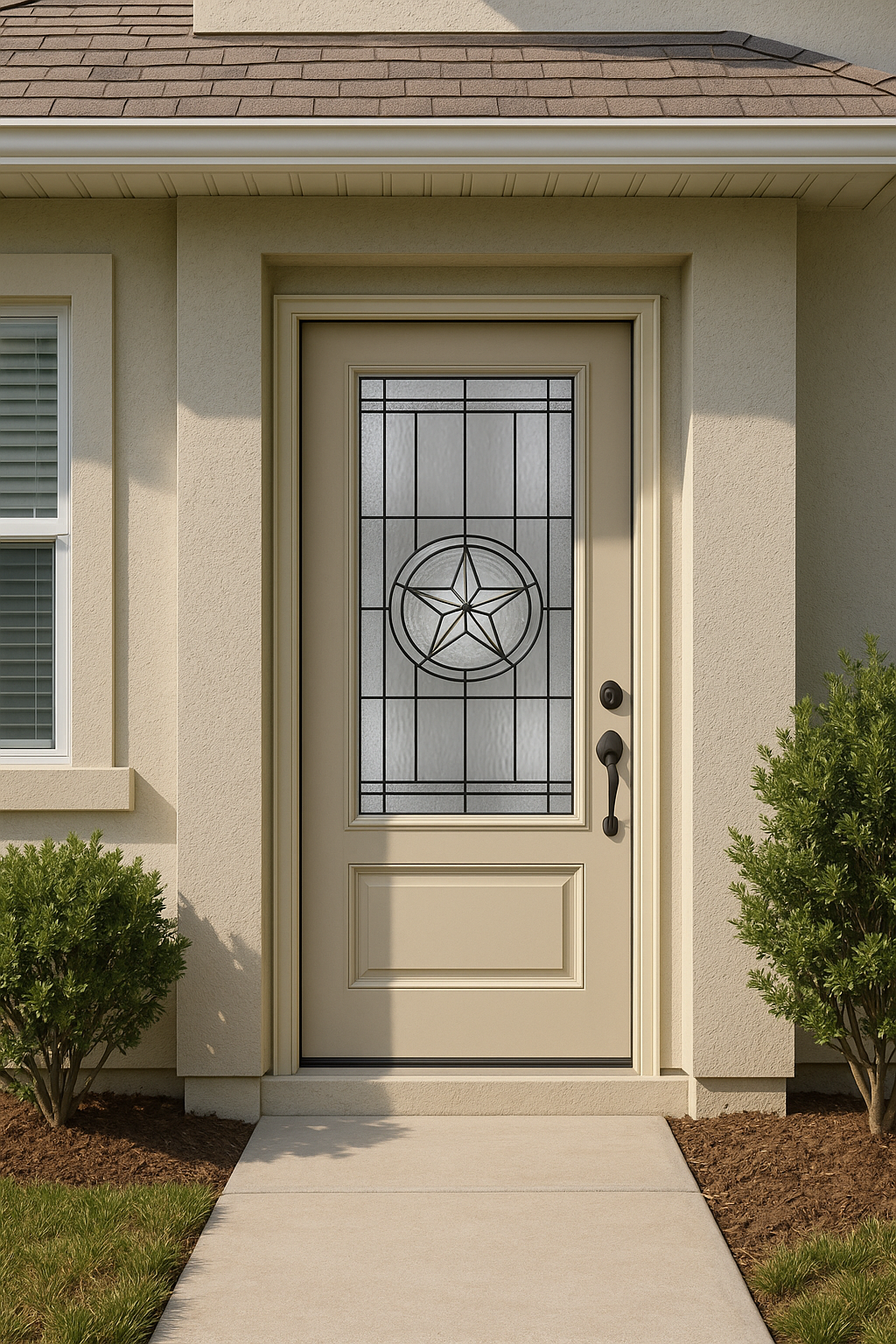 Impact Windows & Doors Tampa - 3/4 Lite 1 Panel - Texas Star