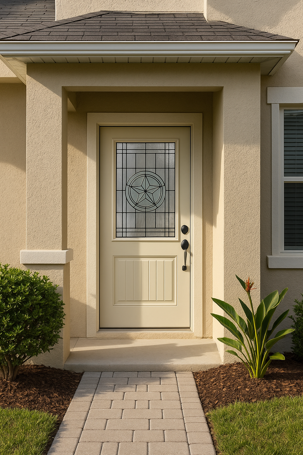 Impact Windows & Doors Tampa - Half Lite 1 Panel Plank - Texas Star