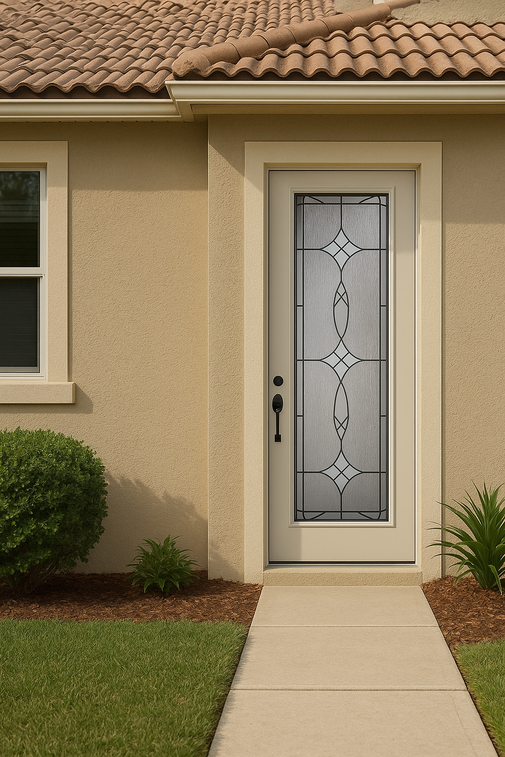 Impact Windows & Doors Tampa - 8' Full Lite Flush - Blackstone