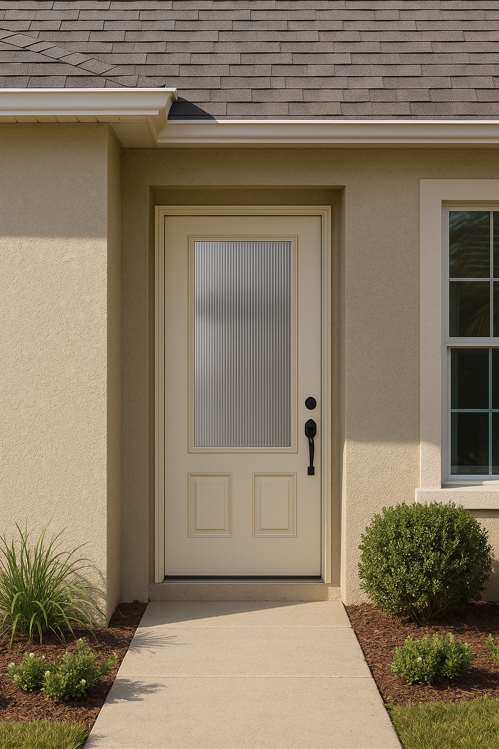 Impact Windows & Doors Tampa - 8' Half Lite 2 Panel - Reeded