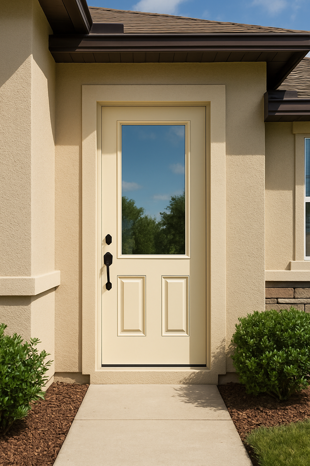 Impact Windows & Doors Tampa - 8' Half Lite 2 Panel - Clear 1 Lite No Grid