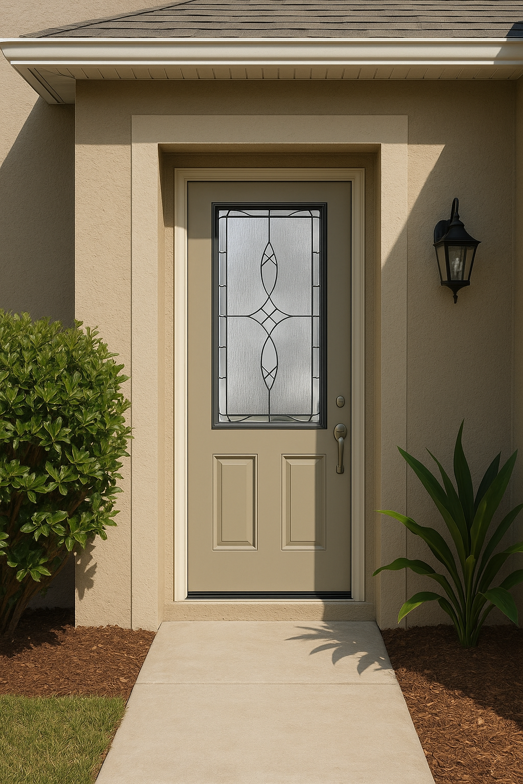 Impact Windows & Doors Tampa - 8' Half Lite 2 Panel - Blackstone