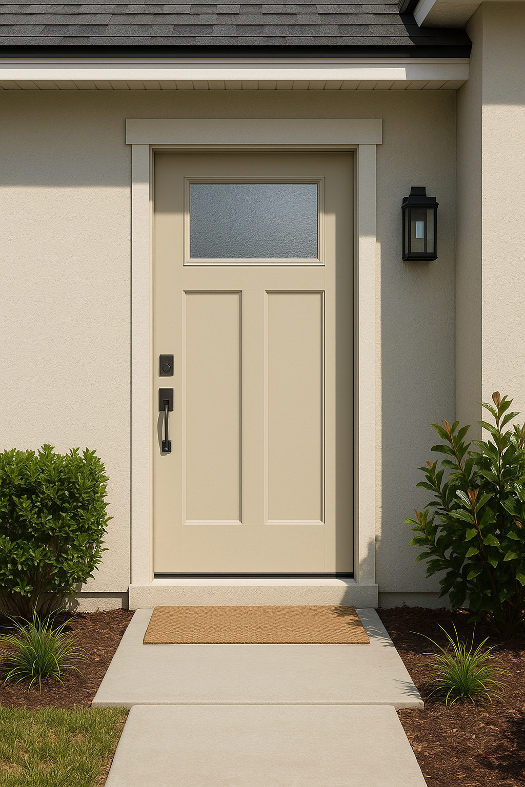 Impact Windows & Doors Tampa - 8' Craftsman Lite 2 Panel Shaker - Granite