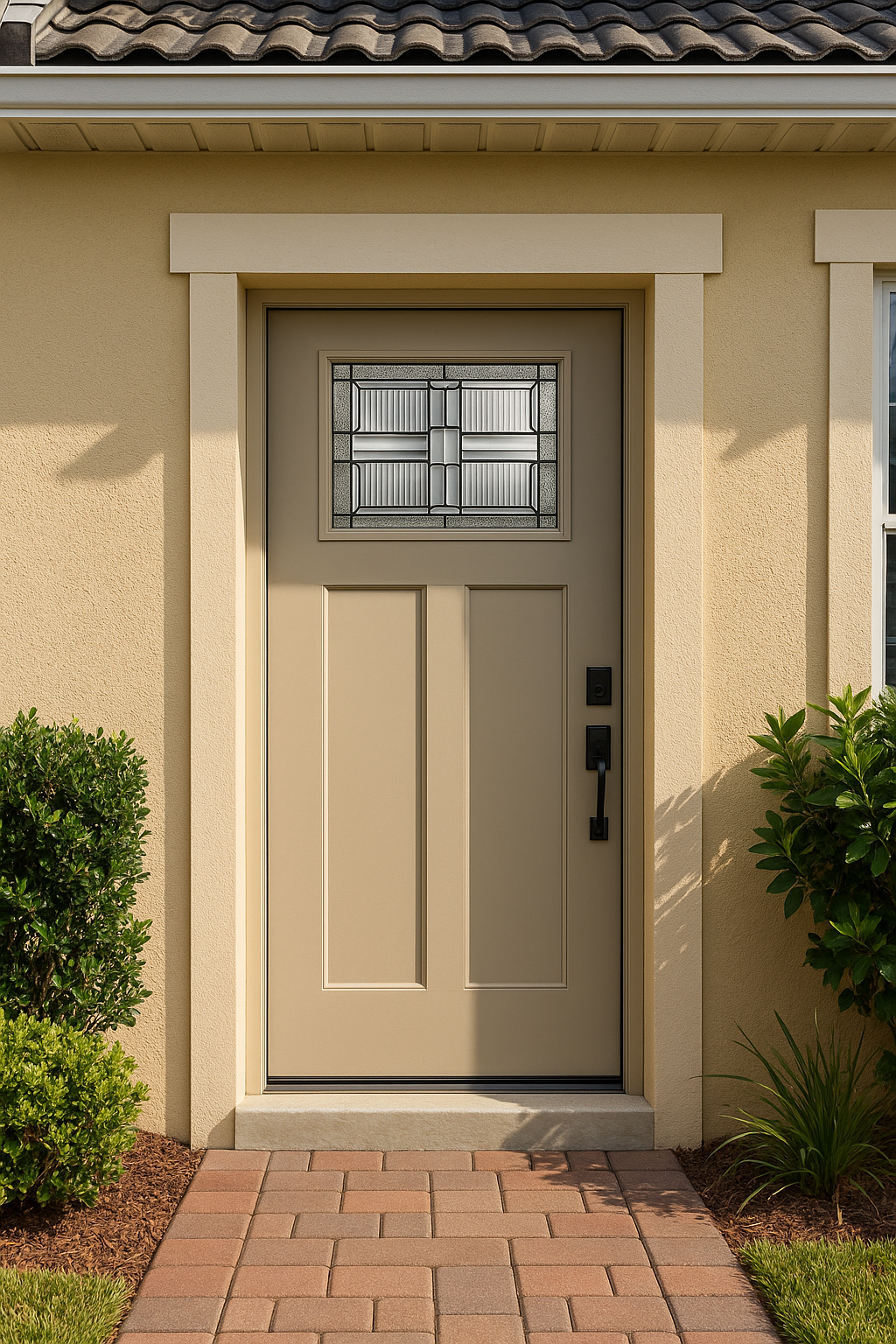 Impact Windows & Doors Tampa - 8' Craftsman Lite 2 Panel Shaker - Saratoga