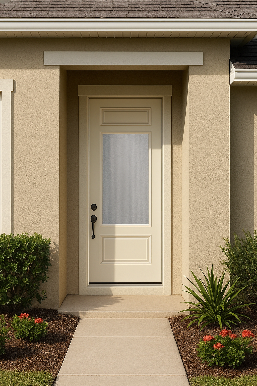 Impact Windows & Doors Tampa - 8' Half Lite 1 Panel Top and Bottom - Chinchilla