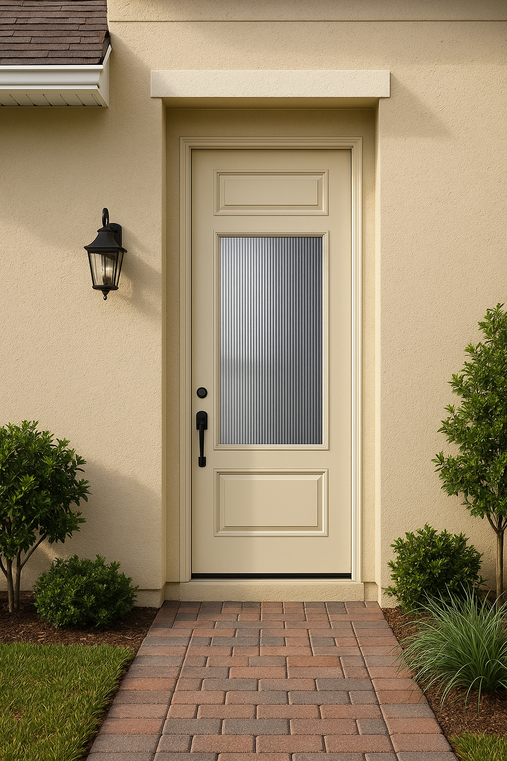 Impact Windows & Doors Tampa - 8' Half Lite 1 Panel Top and Bottom - Reeded