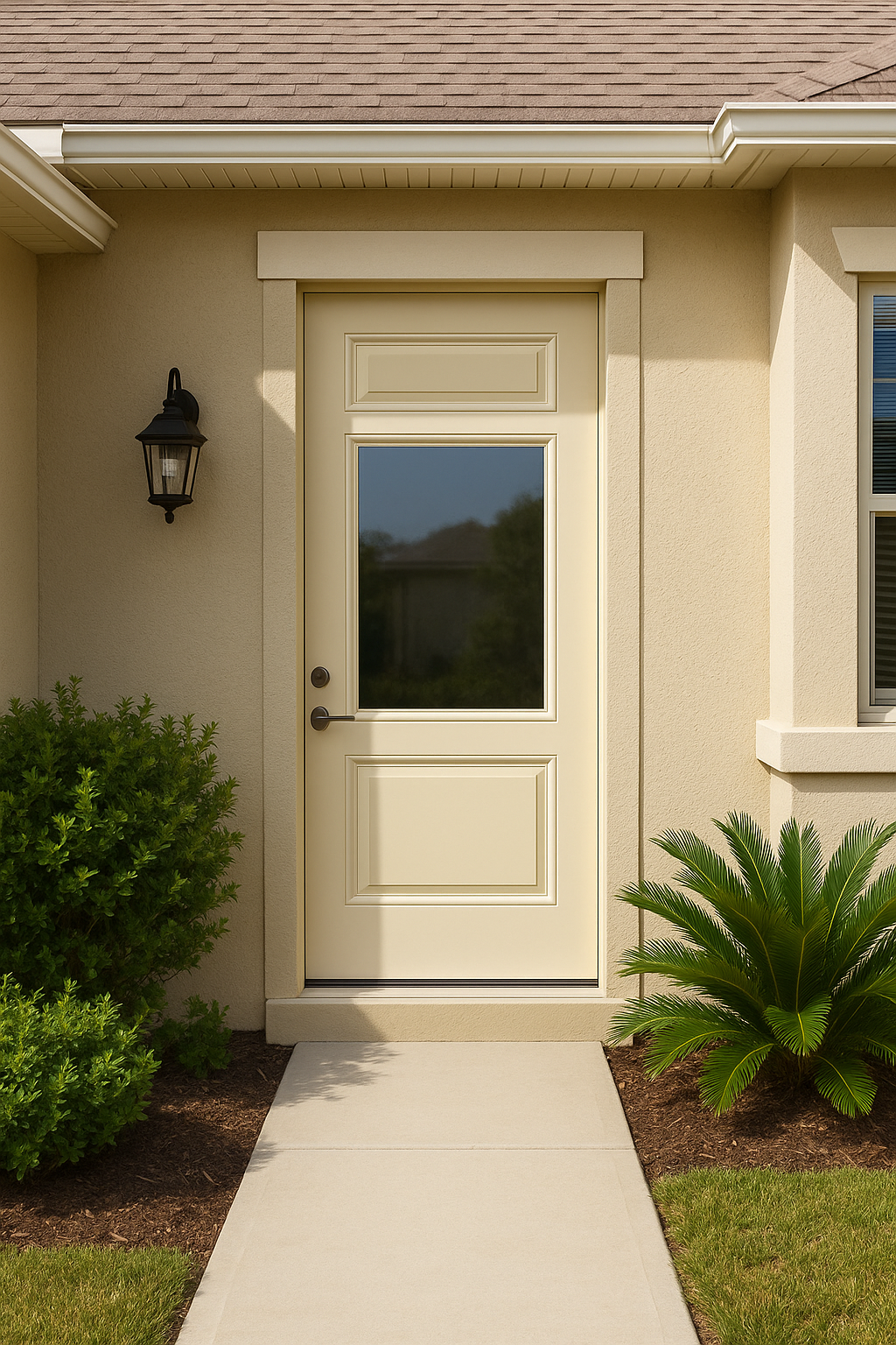 Impact Windows & Doors Tampa - 8' Half Lite 1 Panel Top and Bottom - Clear 1 Lite No Grid