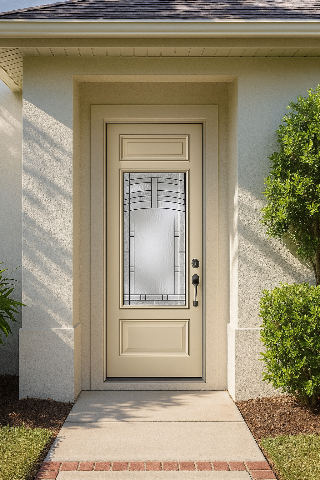 Impact Windows & Doors Tampa - 8' Half Lite 1 Panel Top and Bottom - Maple Park