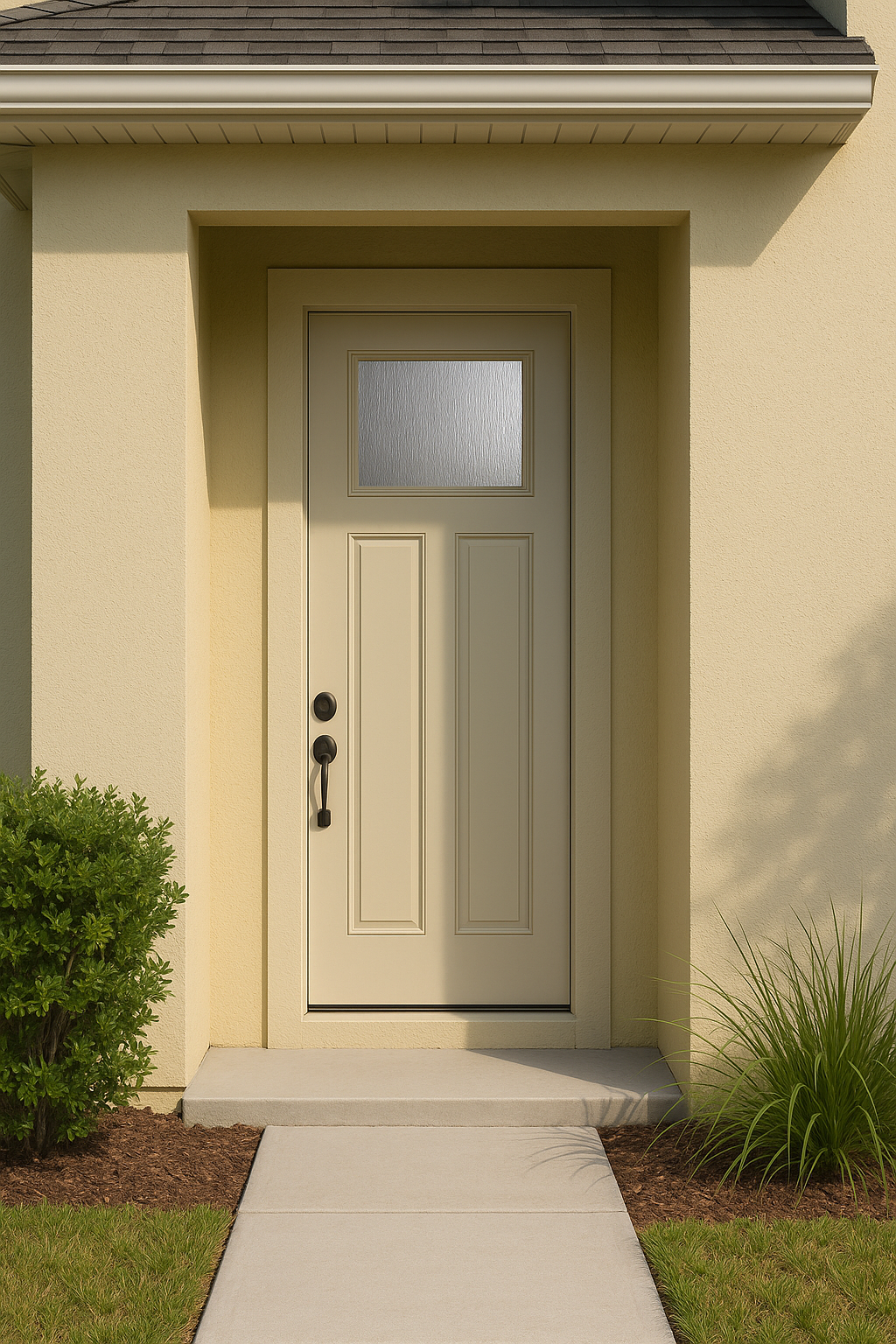 Impact Windows & Doors Tampa - 8' Craftsman Lite 2 Panel - Rainglass