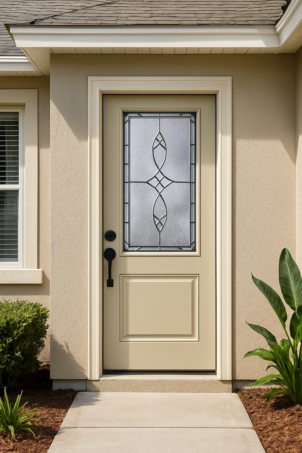 Impact Windows & Doors Tampa - 8' Half Lite 1 Panel - Blackstone