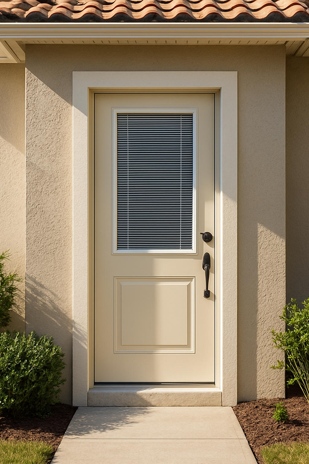 Impact Windows & Doors Tampa - 8' Half Lite 1 Panel - Blinds Raise/Tilt No Grid