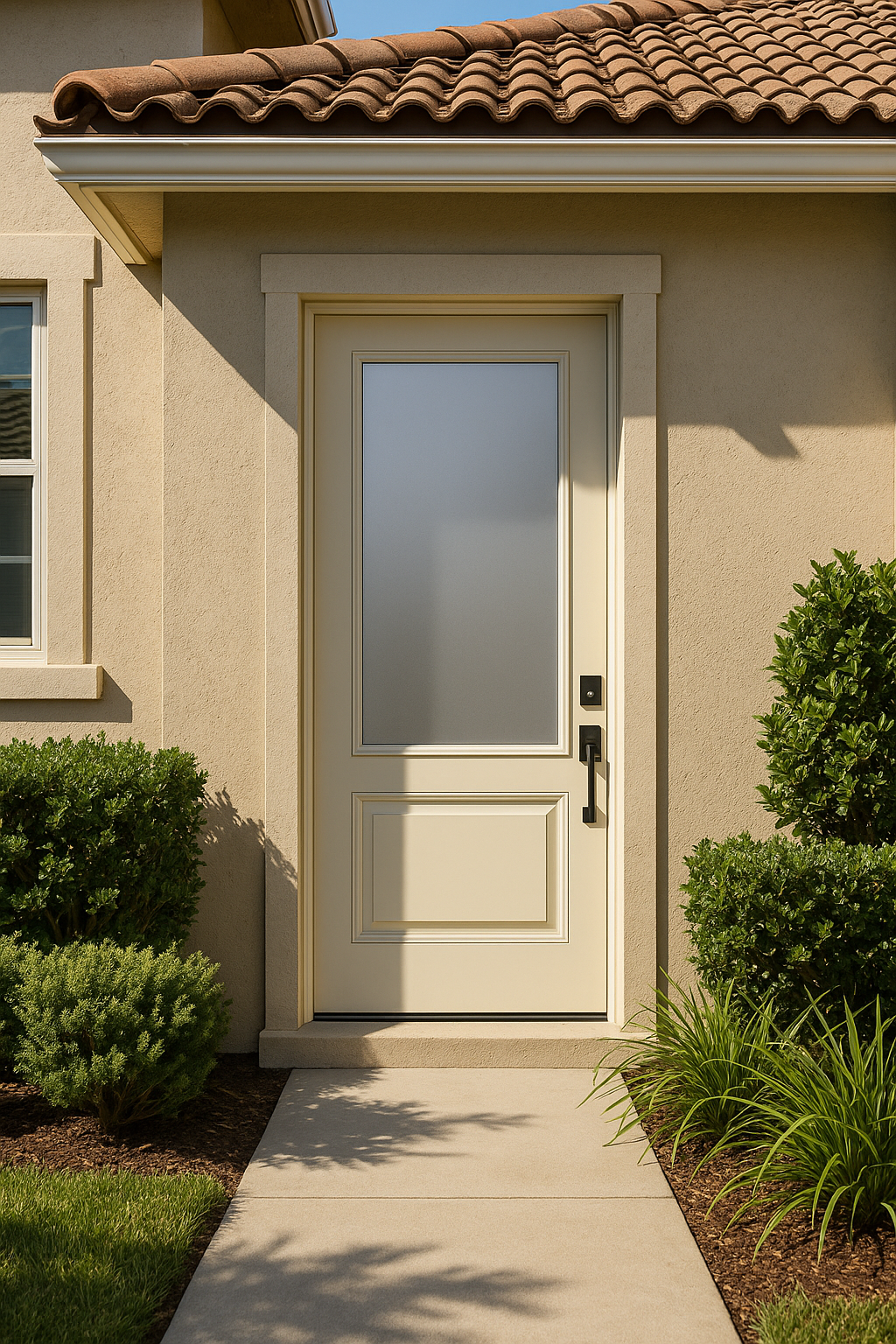 Impact Windows & Doors Tampa - 8' 3/4 Lite 1 Panel - Satin Etch