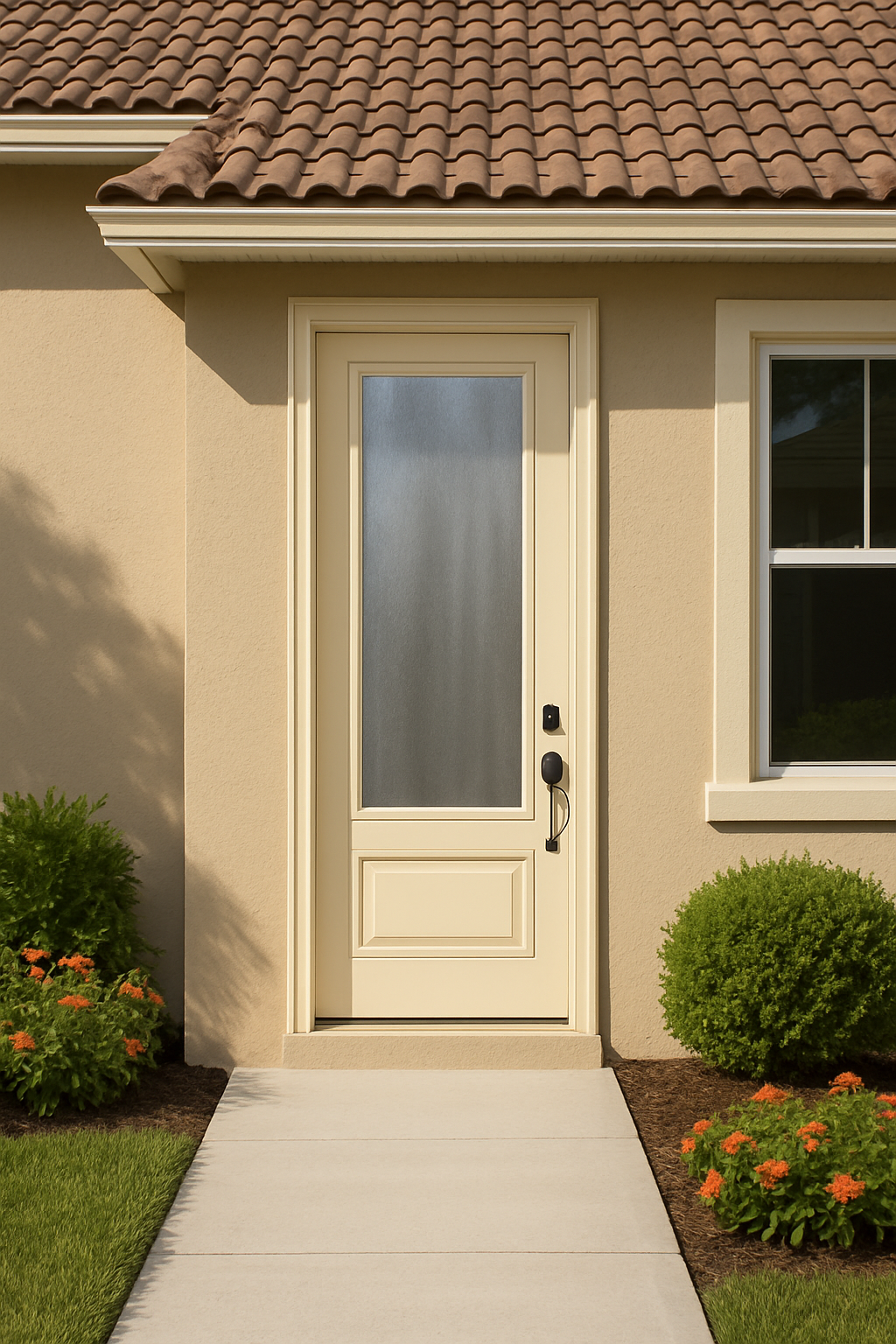 Impact Windows & Doors Tampa - 8' 3/4 Lite 1 Panel - Chinchilla