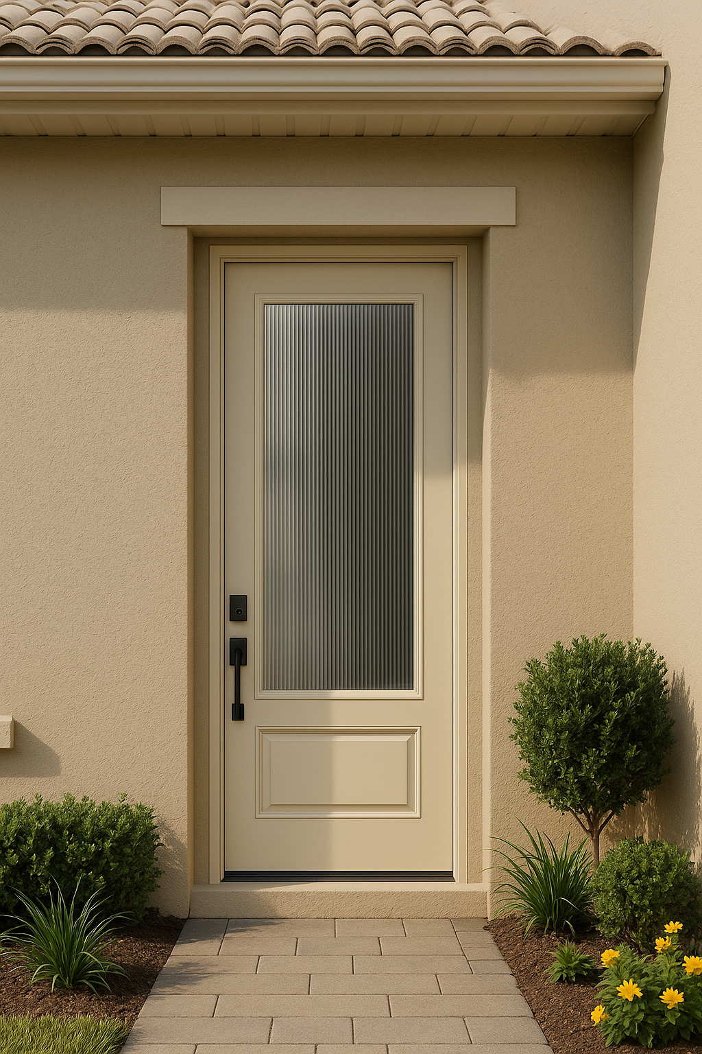 Impact Windows & Doors Tampa - 8' 3/4 Lite 1 Panel - Reeded