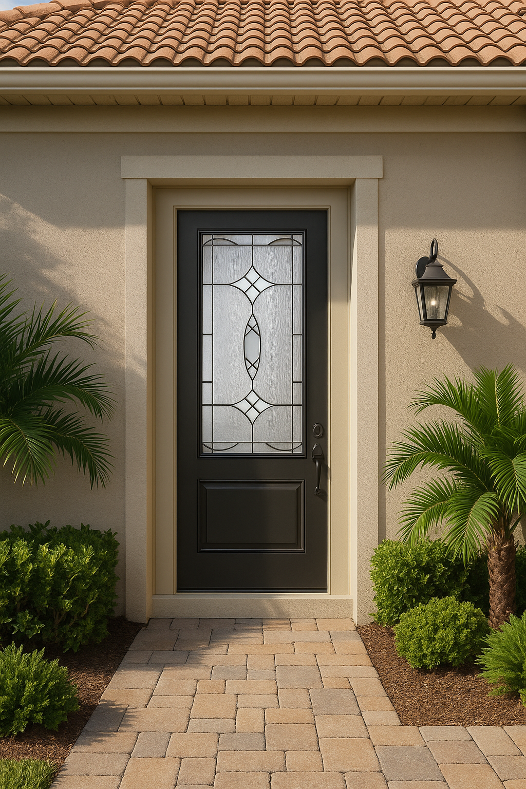 Impact Windows & Doors Tampa - 8' 3/4 Lite 1 Panel - Blackstone