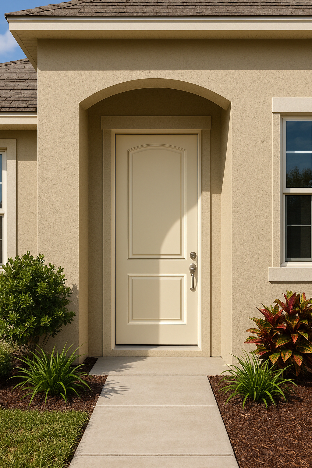 Impact Windows & Doors Tampa - 8' 2 Panel Soft Arch