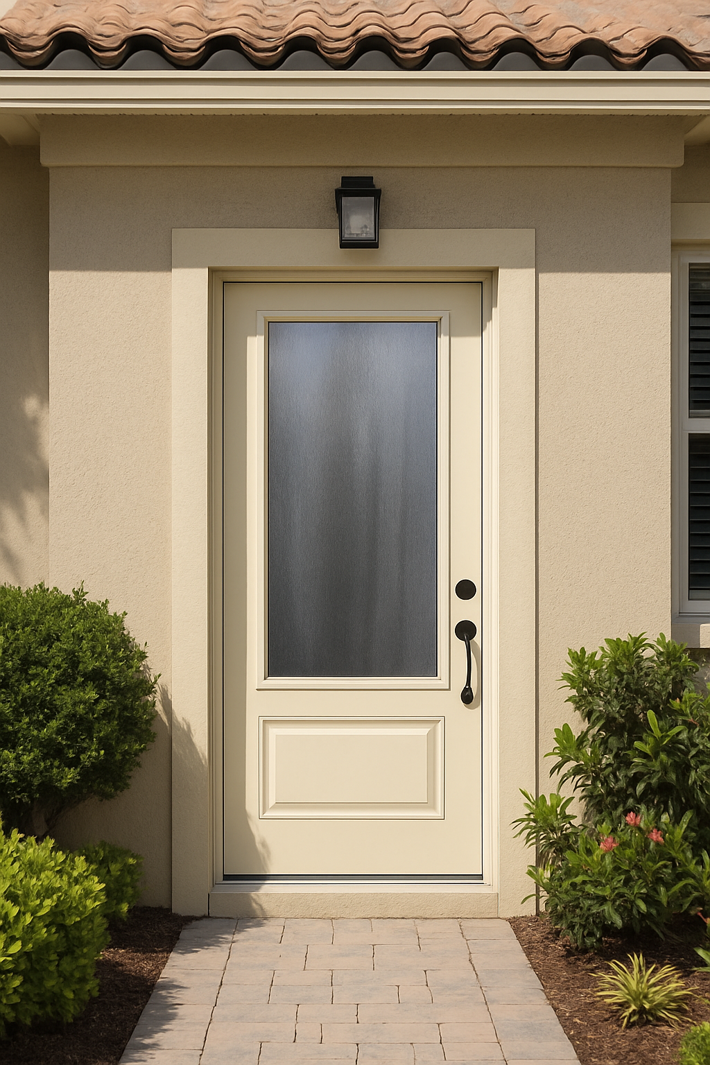 Impact Windows & Doors Tampa - 3/4 Lite 1 Panel - Chinchilla