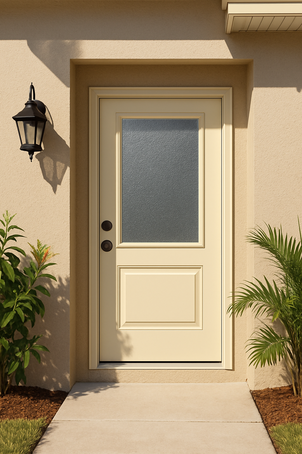 Impact Windows & Doors Tampa - 3/4 Lite 1 Panel - Granite