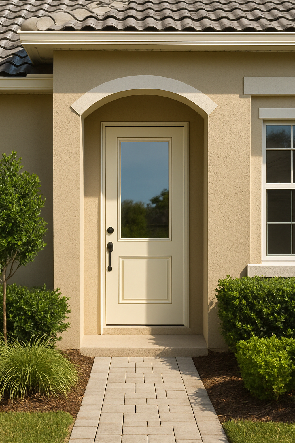 Impact Windows & Doors Tampa - 3/4 Lite 1 Panel - Clear 1 Lite No Grid