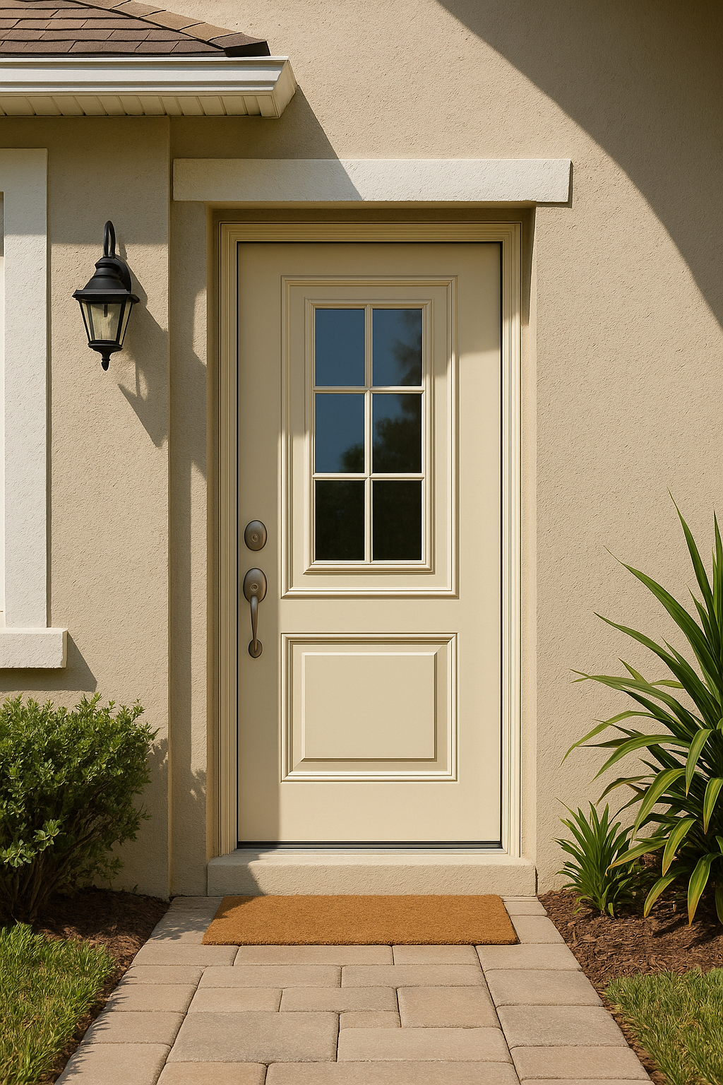 Impact Windows & Doors Tampa - Center Lite 2 Panel 3/4 Top - Colonial