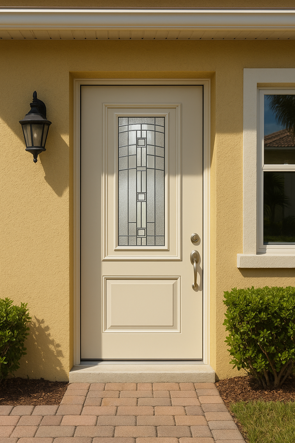 Impact Windows & Doors Tampa - Center Lite 2 Panel 3/4 Top - Maple Park