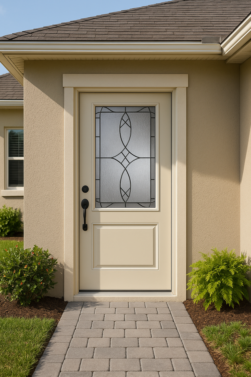 Impact Windows & Doors Tampa - Half Lite 1 Panel Top and Bottom - Blackstone