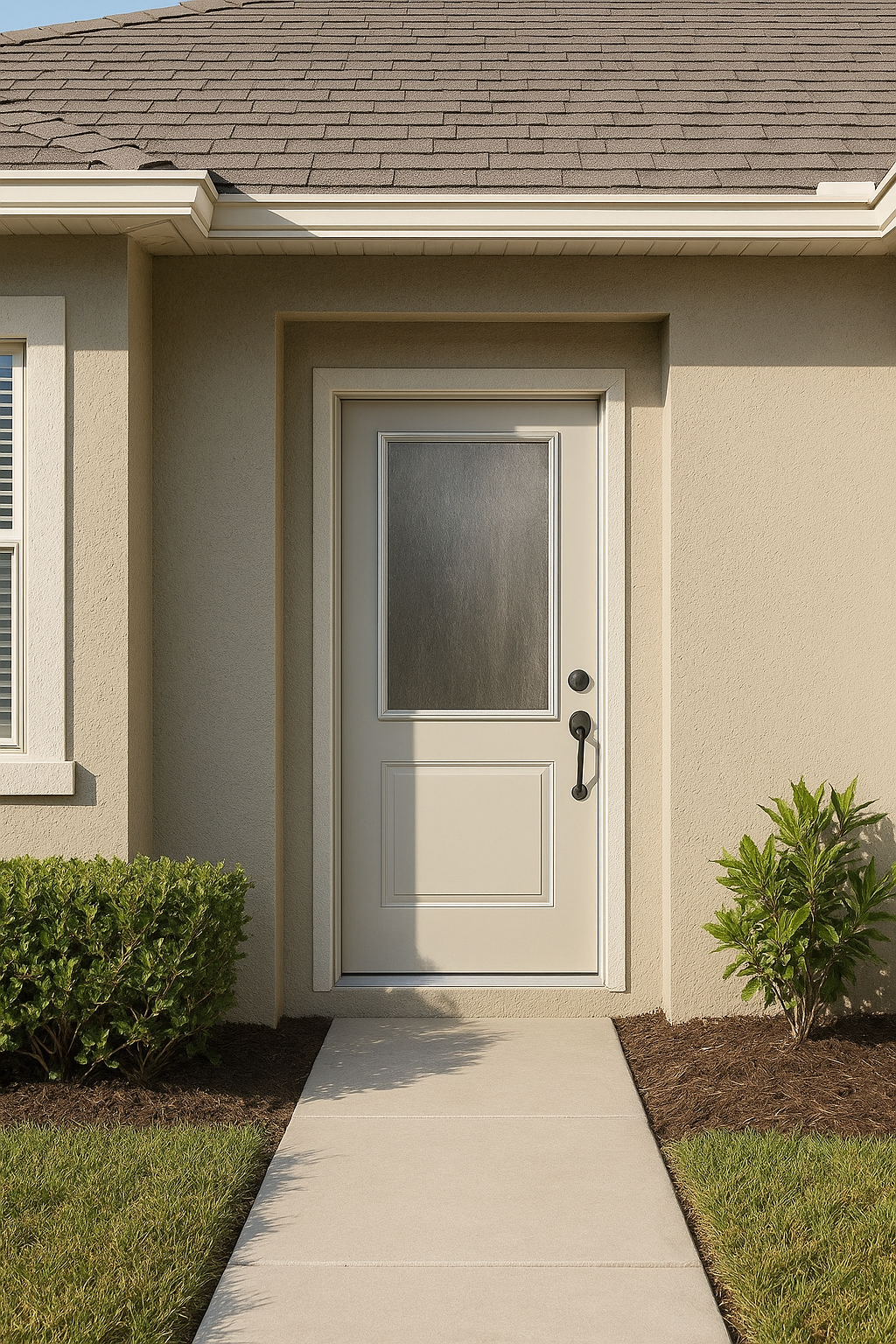 Impact Windows & Doors Tampa - Half Lite Flush - Chinchilla