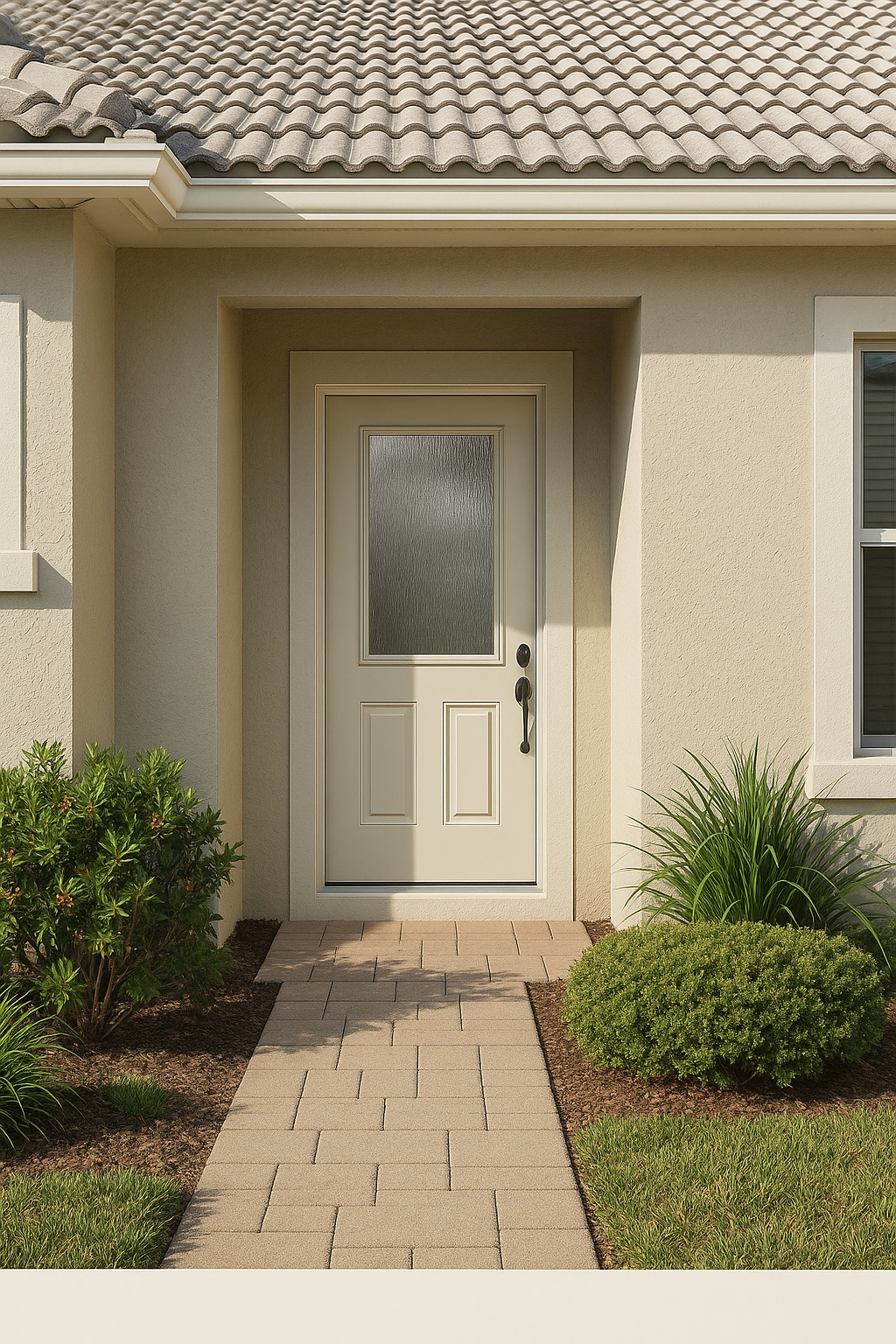 Impact Windows & Doors Tampa - Half Lite 2 Panel Flush - Rainglass