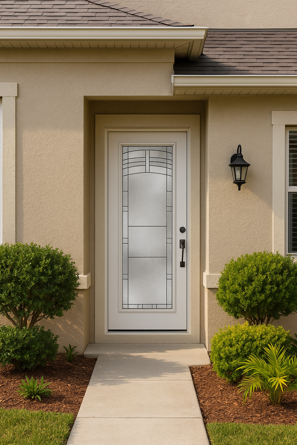 Impact Windows & Doors Tampa - Full Lite Flush - Maple Park
