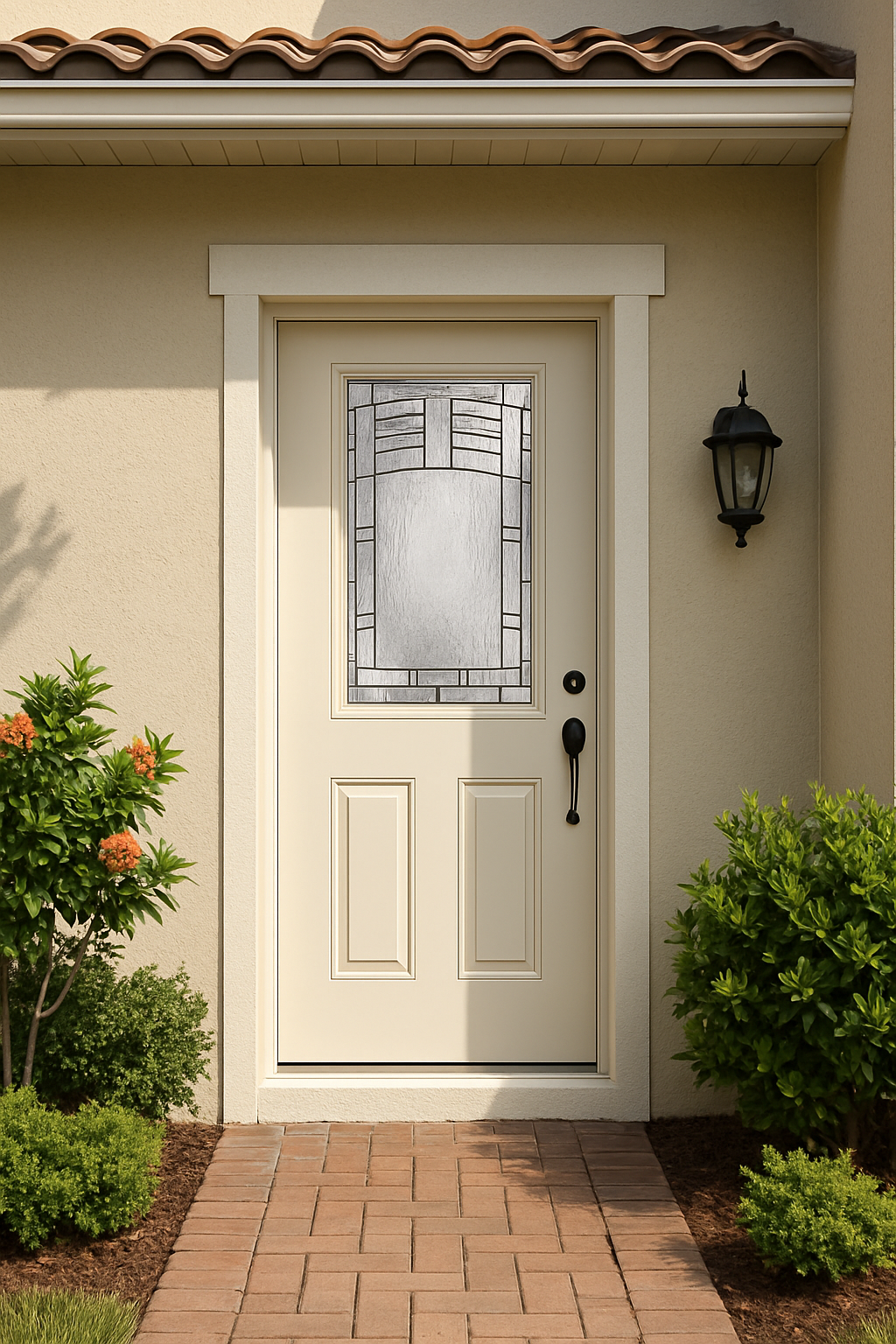 Impact Windows & Doors Tampa - Half Lite 2 Panel Flush - Maple Park