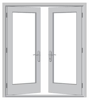 CWS® WINDPACT Vinyl French Patio Door
