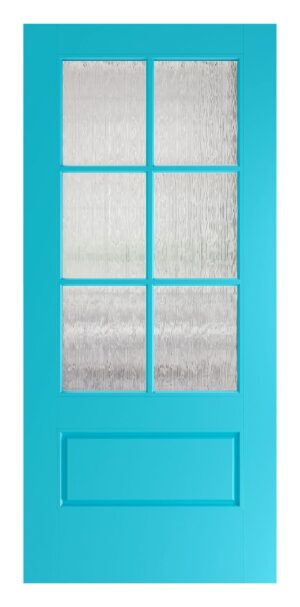 ADVISAR - 3/4 Lite Flush Glazed-6 Lite Grid Door