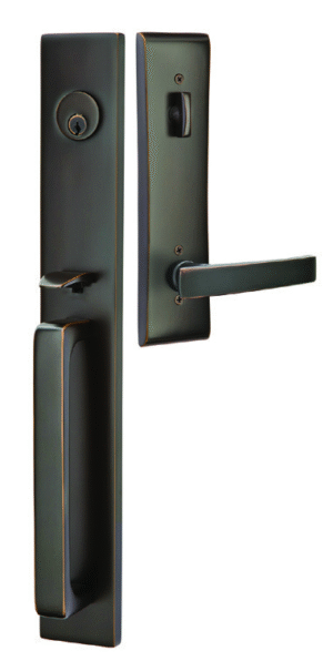 Lausanne Tubular Lugano Mortise – Geneva Lever Oil Rubbed Bronze