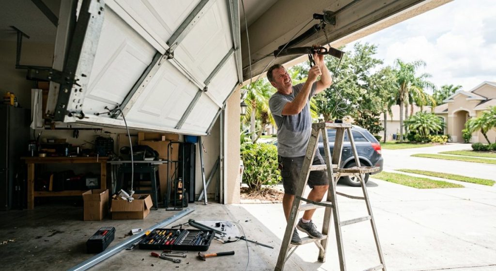 Mistake 2: DIY Garage Door Repairs for Garage Doors in Tampa Florida illustration for garage doors tampa florida