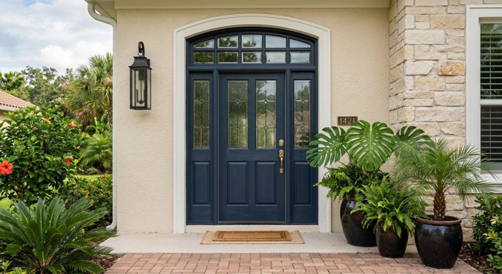 Why a Front Door with a Top Window is Your Tampa Home's Best Upgrade illustration for front door with top window