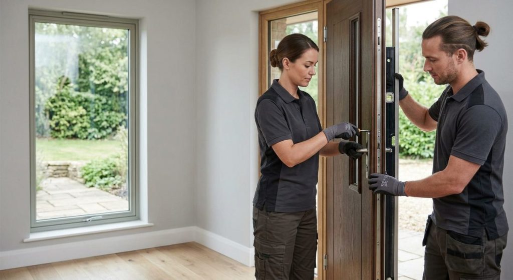 Secret #2: Security Upgrades for Peace of Mind with a Top Window and Door Replacement Company illustration for window and door replacement company