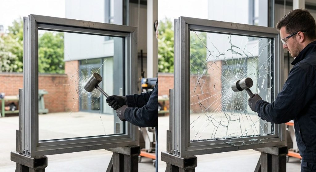 Impact-Resistant vs. Standard Windows: A Direct Comparison illustration for impact windows and doors