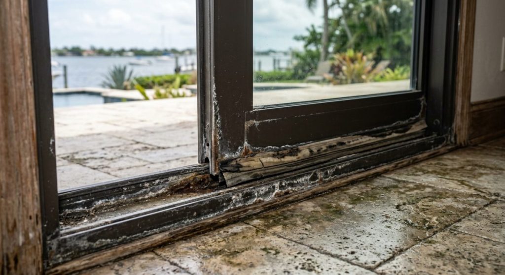How Salt and Moisture Damage Patio Doors in Tampa illustration for patio doors tampa